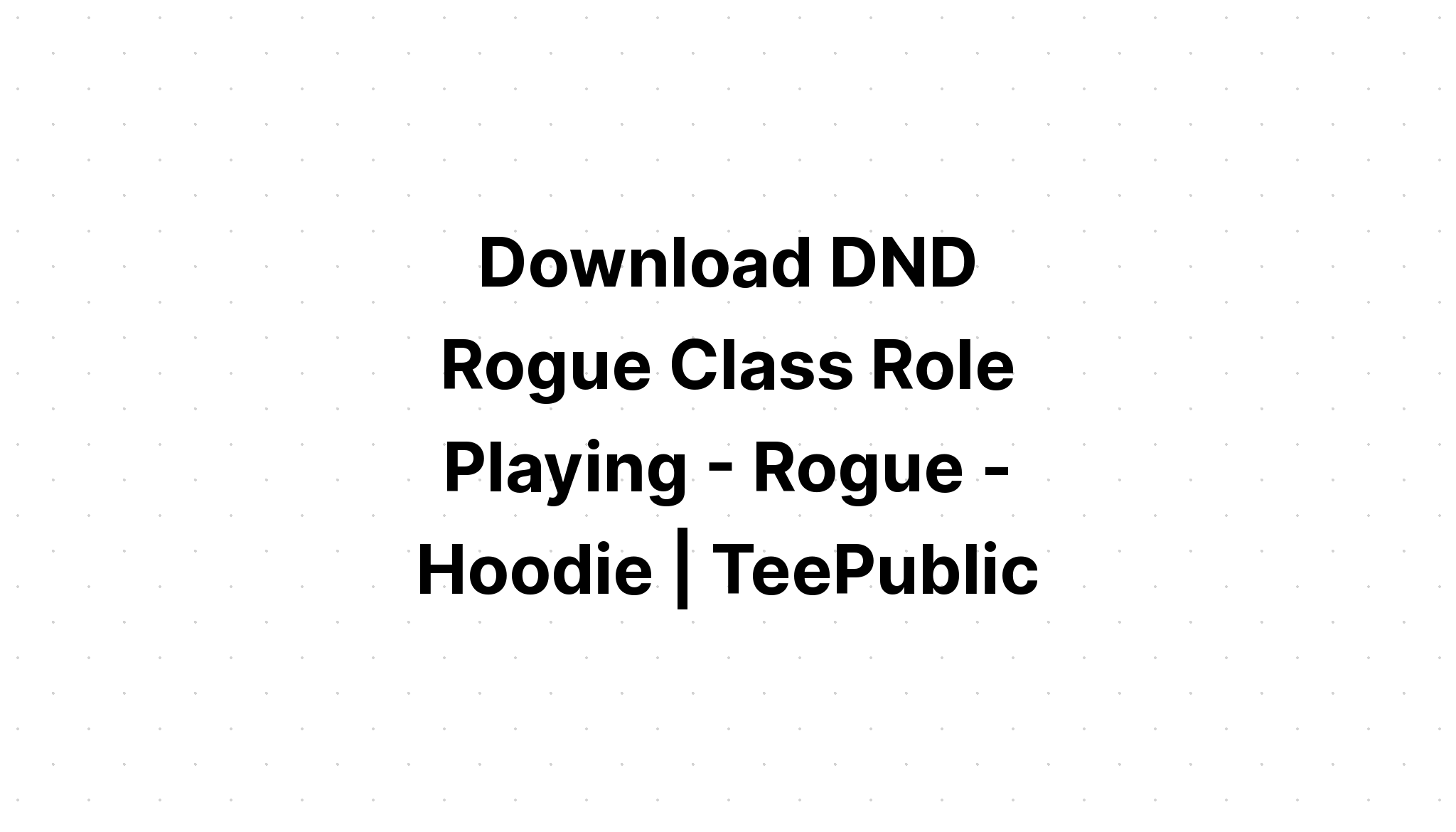 Download Rogue Dnd Rpg Class Emblem SVG File